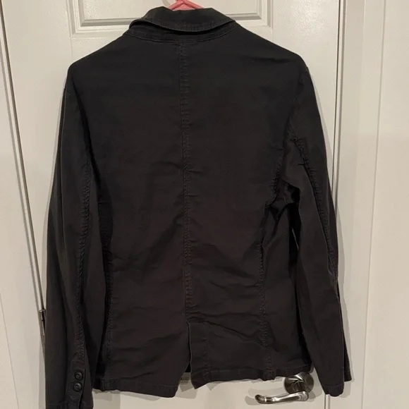 Men's Charcoal Casual Blazer - Picture 4 of 4